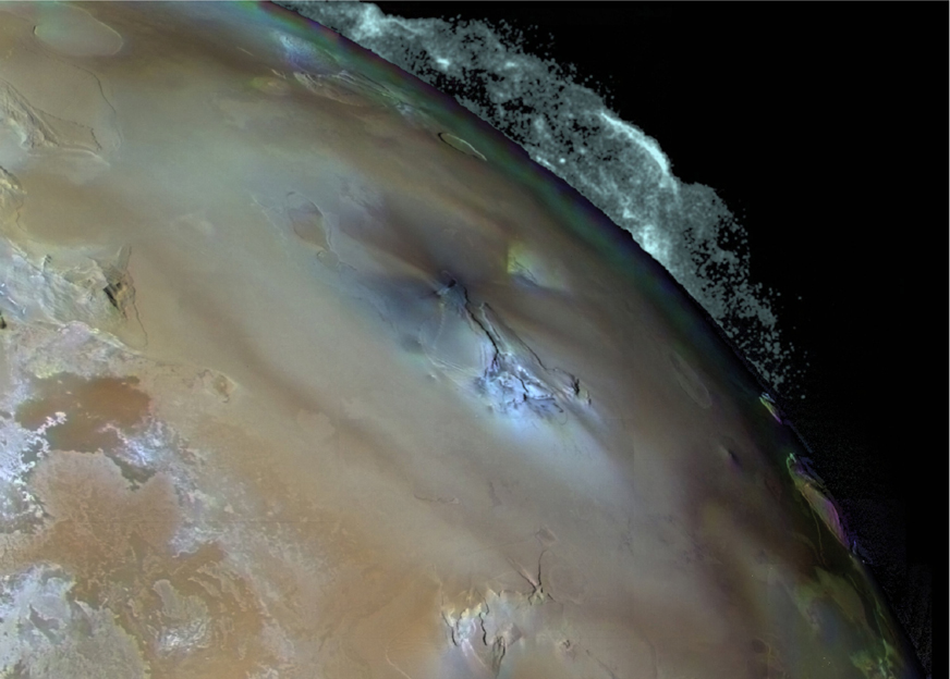 Jupiter's moon, lo, was taken by the Chandra X-Ray Observatory (NASA)